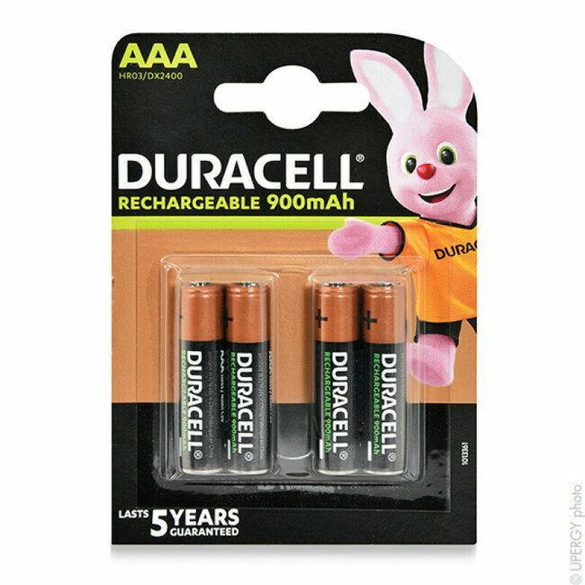 Pile mini stilo ricaricabili Duracell 900mAh 4pz - DURALOCK/AAA/B4 01