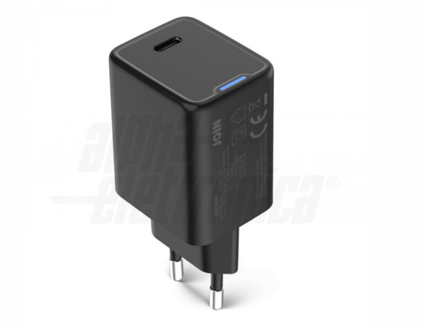 Caricabatterie USB-C Alpha Elettronica 45W 3000mA nero - KD530045 03