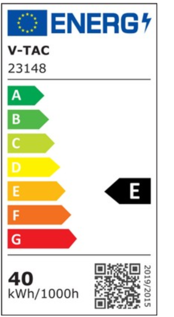 Pannello led rettangolare V-tac 40W 6500K bianco VT-61140 - 23148/B1 06