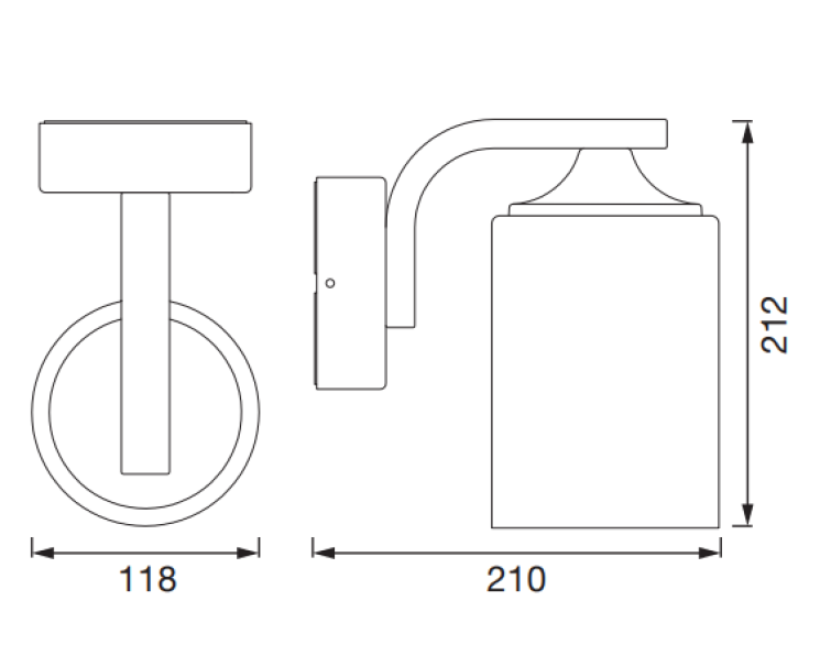 Lampada da parete Ledvance Endura Classic Lantern 1xE27 max 60W legno - LUM392625 05