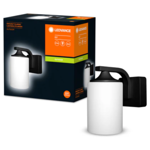 Lampada da parete  endura classic lantern 1xe27 max 60w nero - lum392663