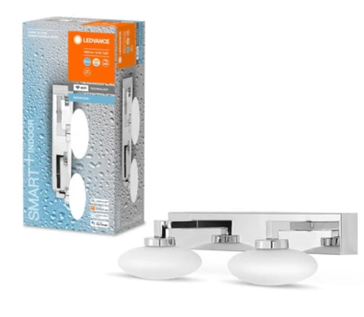 Lampada da parete led smart wifi Ledvance Elypse 12W 3000-6500K argento - LUM573963WF 02