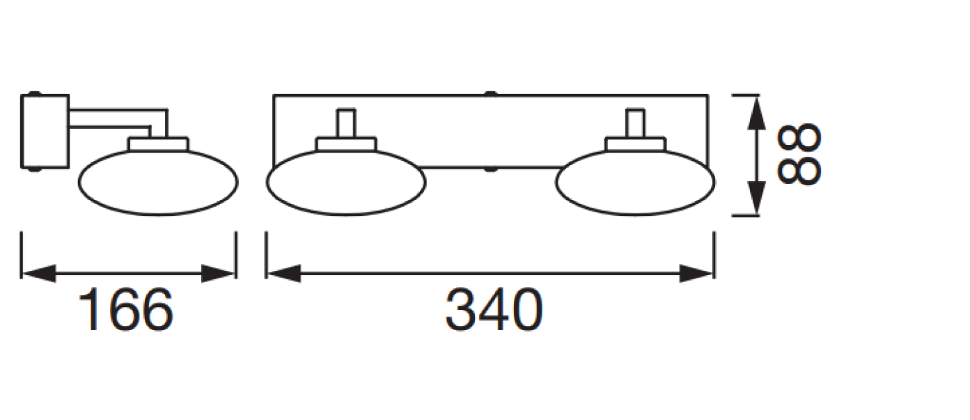 Lampada da parete led smart wifi Ledvance Elypse 12W 3000-6500K argento - LUM573963WF 03