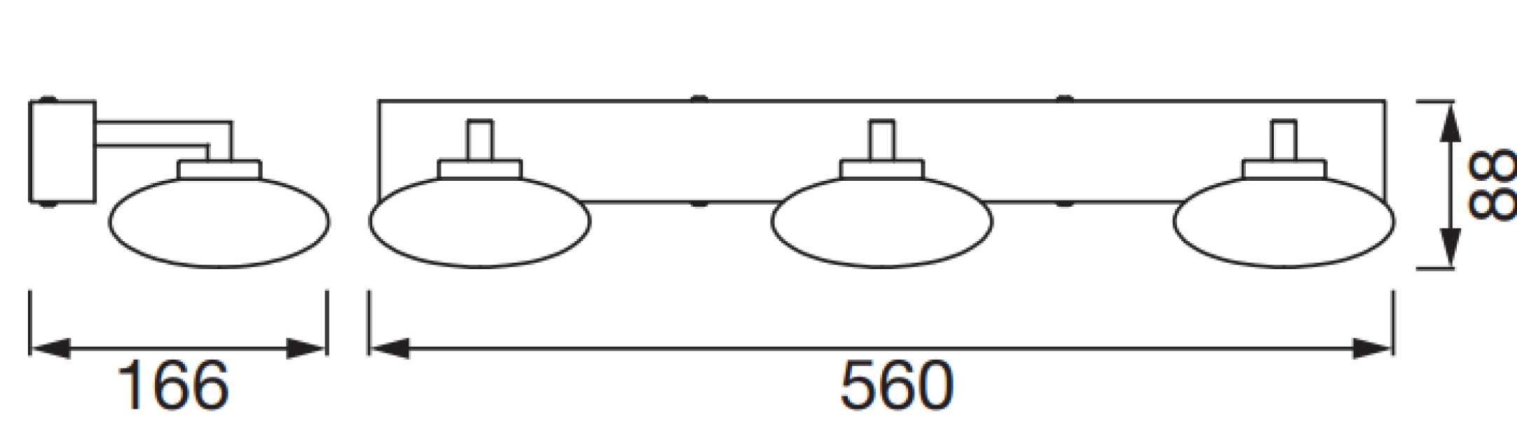 ledvance lampada da parete led smart wifi ledvance elypse 18w 3000-6500k argento - lum574076wf - foto 4