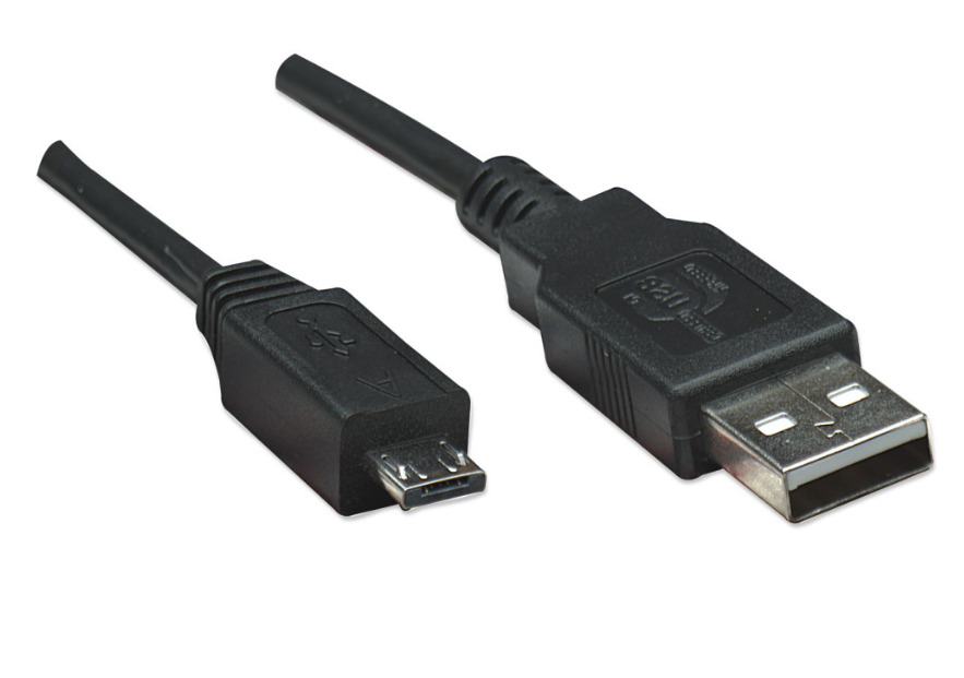 Cavo USB IC Intracom USB-A maschio / micro USB-A da 1.8m nero - 307215 02