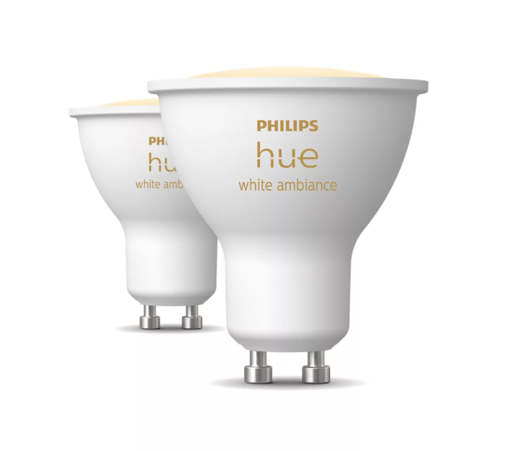 Lampadine led smart Philips Hue attacco GU10 2x4.2W 2200-6500K 2pz - 23003300 01