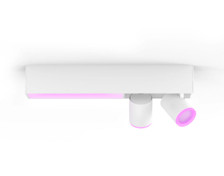 Plafoniera con faretti led bluetooth Philips Hue Centris 2x5.7W + 11W 2000-6500K bianco - 31837300 01