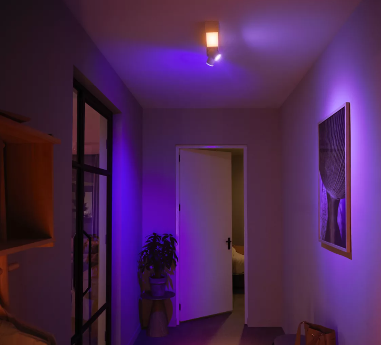 Plafoniera con faretti led bluetooth Philips Hue Centris 2x5.7W + 11W 2000-6500K bianco - 31837300 04