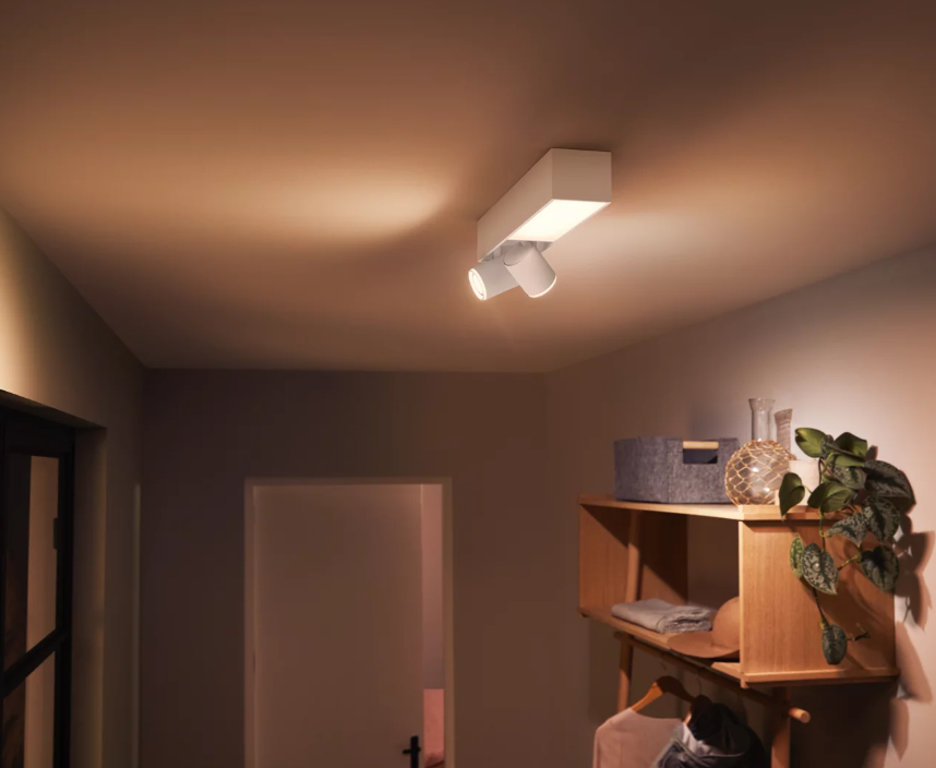 Plafoniera con faretti led bluetooth Philips Hue Centris 2x5.7W + 11W 2000-6500K bianco - 31837300 05