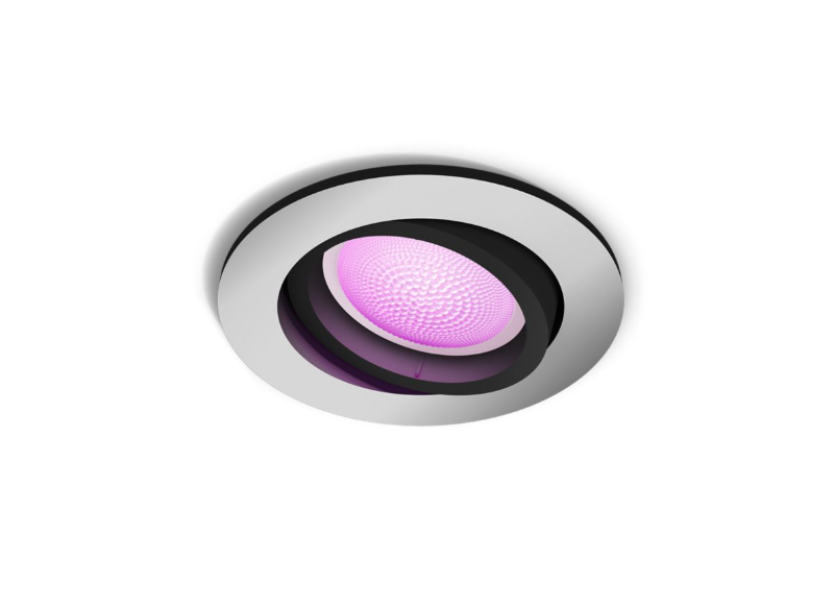 Faretto ad incasso led orientabile bluetooth Philips Hue Centura 5.7W 2000-6500K alluminio - 31879300 01