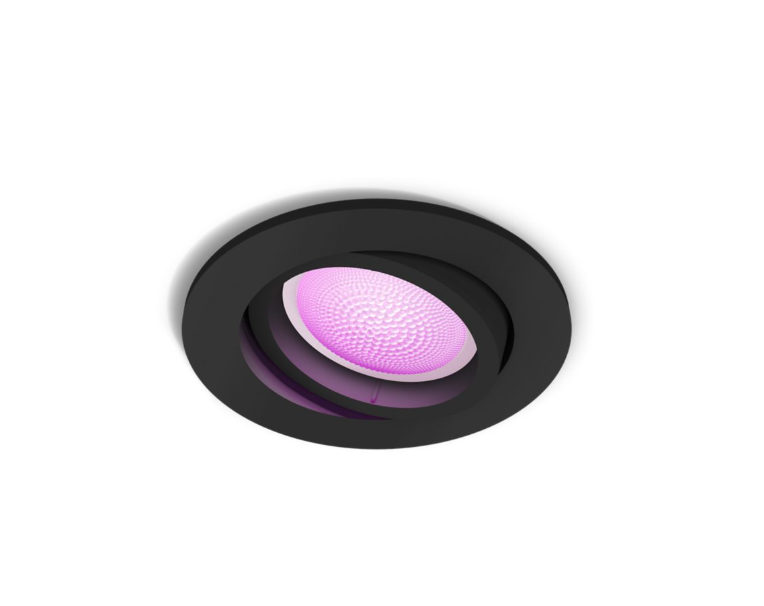 Faretto ad incasso led orientabile bluetooth Philips Hue Centura 5.7W 2000-6500K nero - 31891500 01