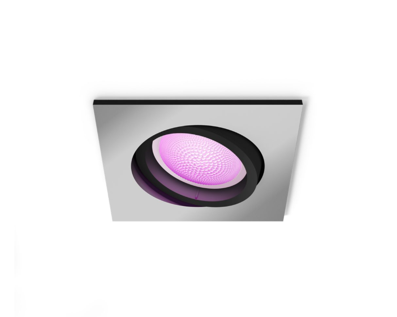 Faretto ad incasso led orientabile bluetooth Philips Hue Centura 5.7W 2000-6500K alluminio- 31915800 01