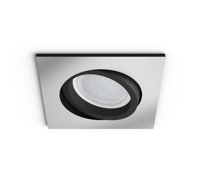 Faretto ad incasso led orientabile bluetooth Philips Hue Centura 5.7W 2000-6500K alluminio- 31915800 02