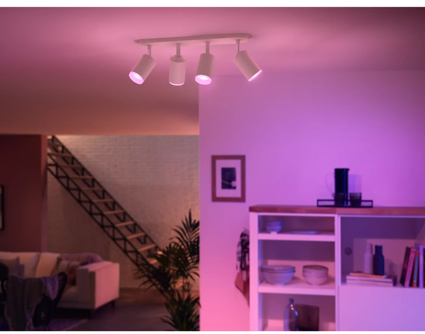 Spot led bluetooth Philips Hue Fugato 4x5.7W 2000-6500K bianco - 31957800 04