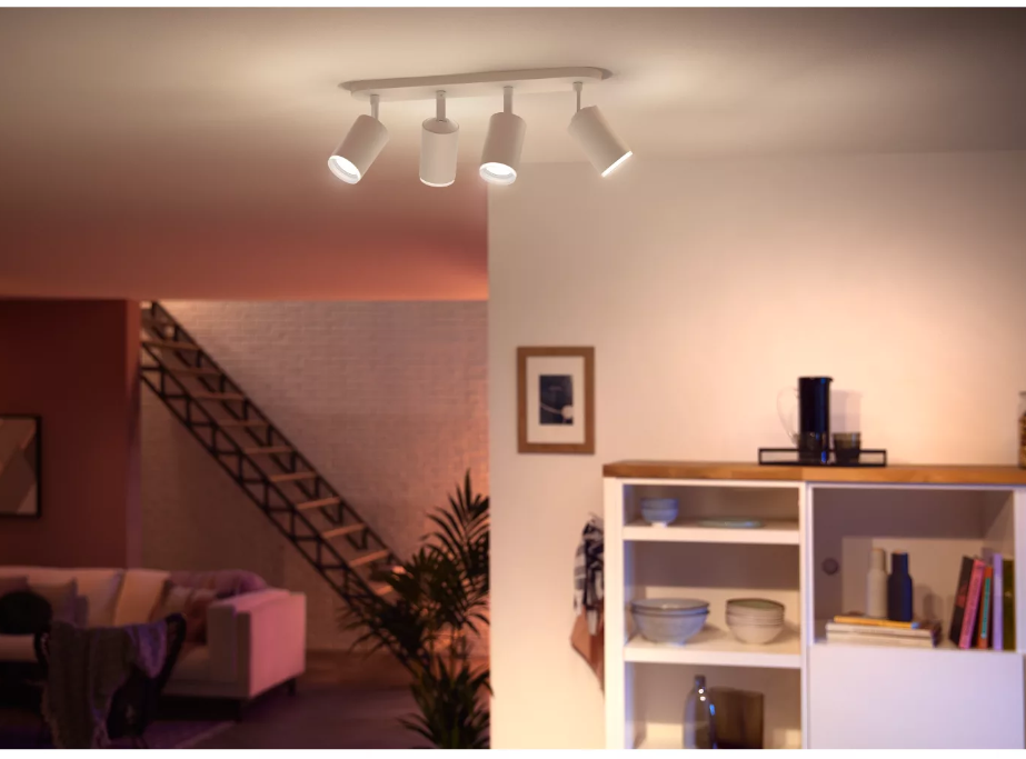 Spot led bluetooth Philips Hue Fugato 4x5.7W 2000-6500K bianco - 31957800 05