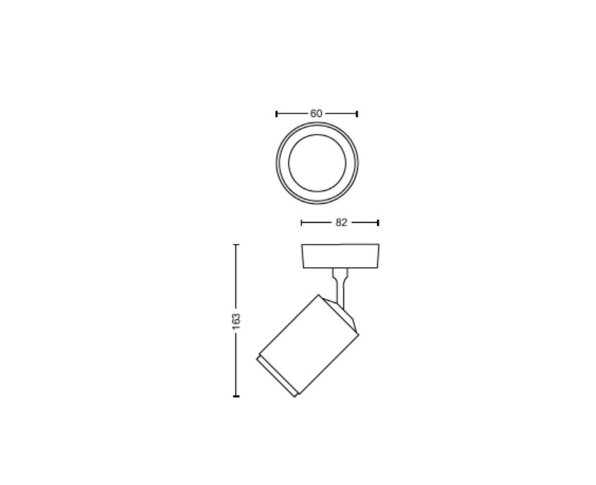 Spot led bluetooth Philips Hue Fugato 5.7W 2000-6500K nero - 31963900 06