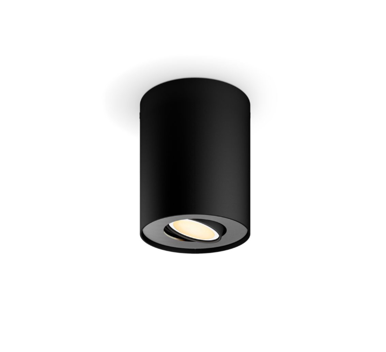 Faretto a plafone led bluetooth Philips Hue Pillar 4.2W 2200-6500K nero - 31999800 01