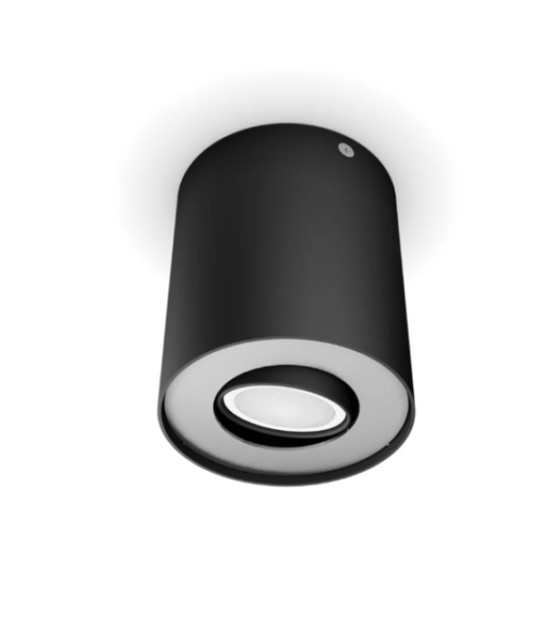 Faretto a plafone led bluetooth Philips Hue Pillar 4.2W 2200-6500K nero - 31999800 02