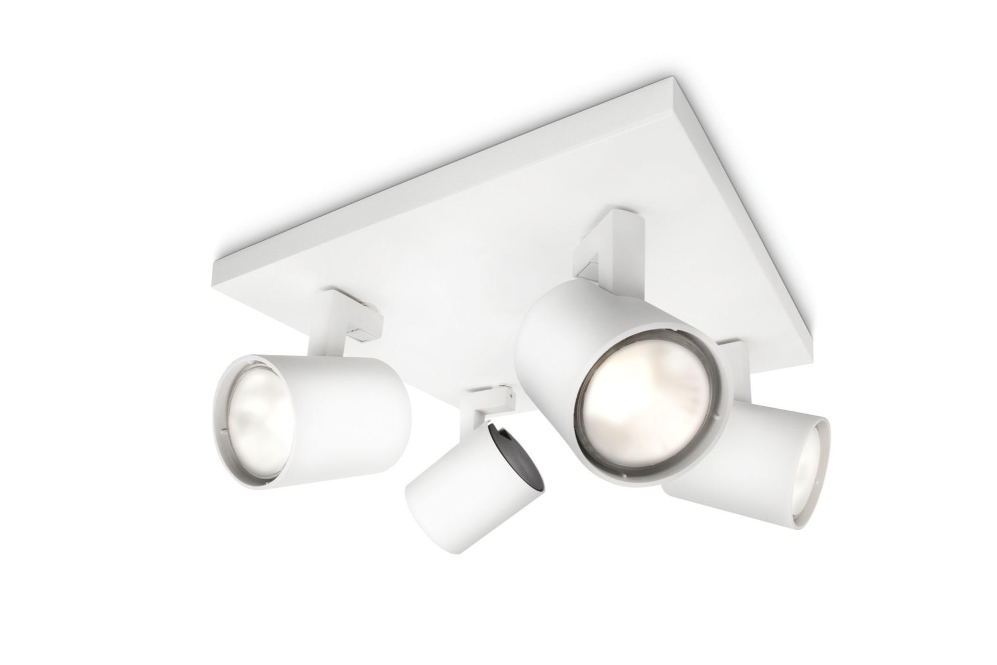 Spot Philips 4xGU10 max 20W bianco - 530943112 01