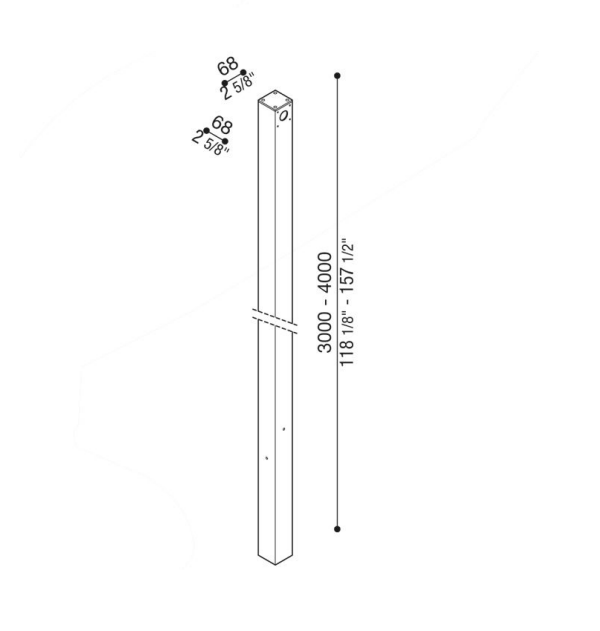 Palo Lombardo Flag da 3m antracite - LB140001E 02