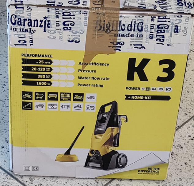 Idropulitrice Karcher K3 max 380l/h cavo da 5m - 1.601-821.0 03