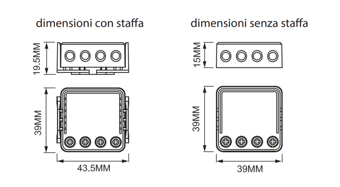 Modulo interruttore wifi Homcloud 16A max 3680/300W - AS-MM1 02