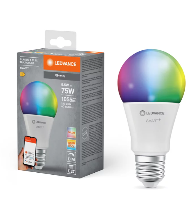 Lampadina led smart a goccia Ledvance attacco E27 9.5W 2700-6500K - SMT778535WF 03