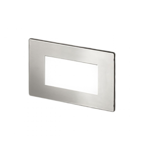 Segnapasso led con placche  2w 3000k bianco nickel - ges811