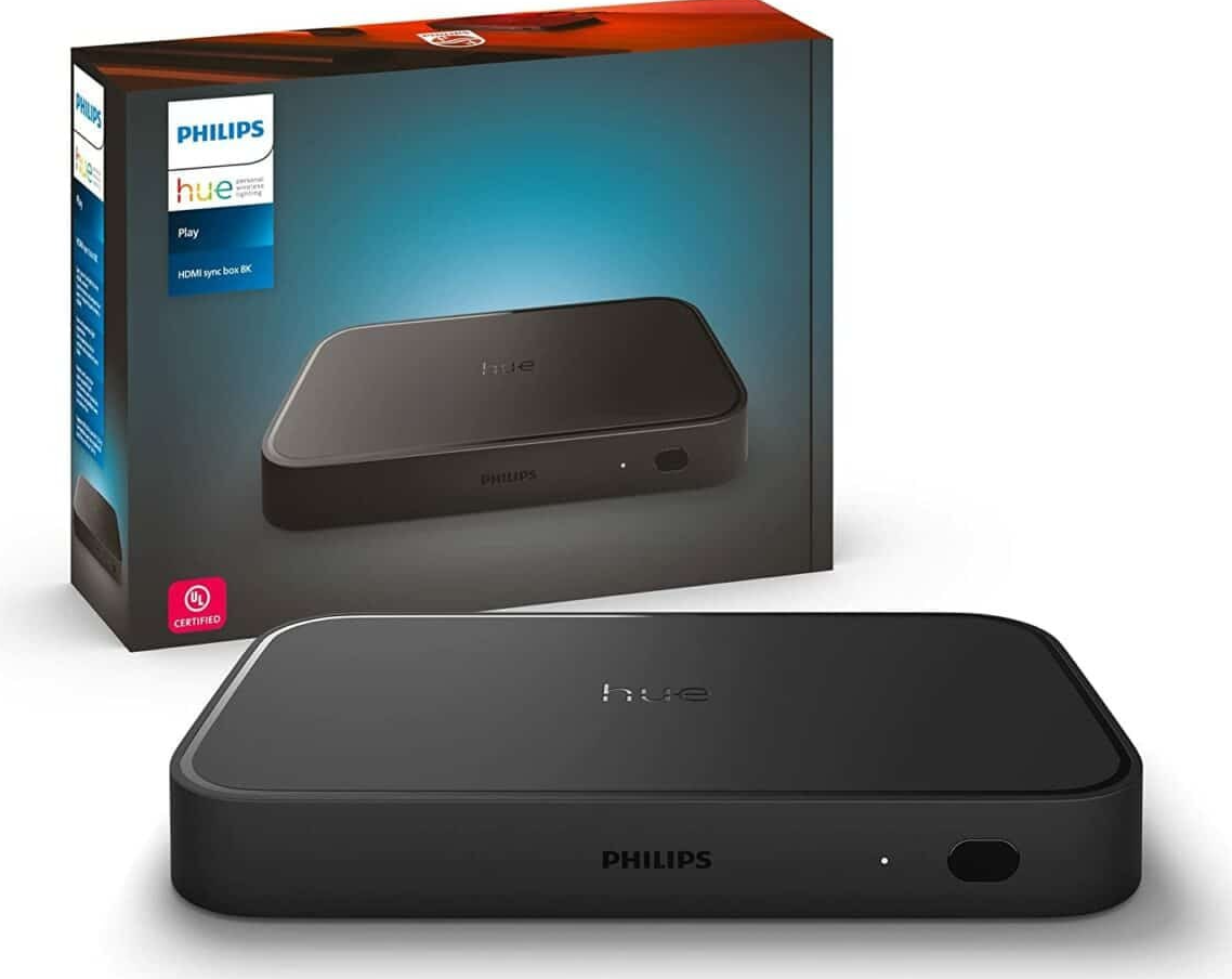 Play HDMI Sync Box 8K Philips Hue con 4 prese HDMI 2.1 nero - 45866600 01