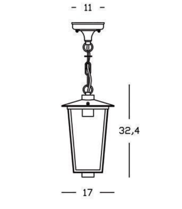 Sospensione Sovil Ribot 1xE27 max 60W bianco oro - 942/26 02