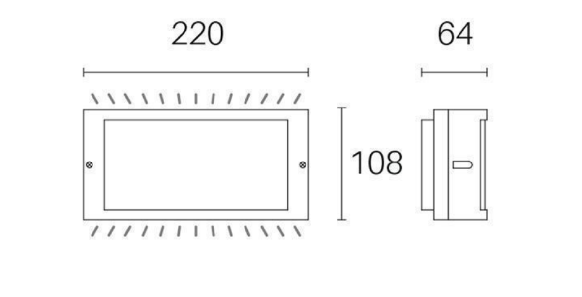 Lampada da parete led Sovil Screen 10W 3000K grafite - 98500/16 02