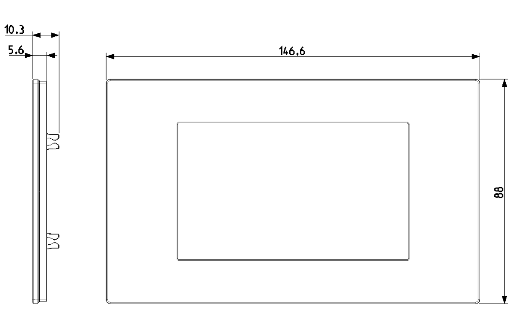 Placca Vimar Linea 4 moduli bianco - 30654.40 02