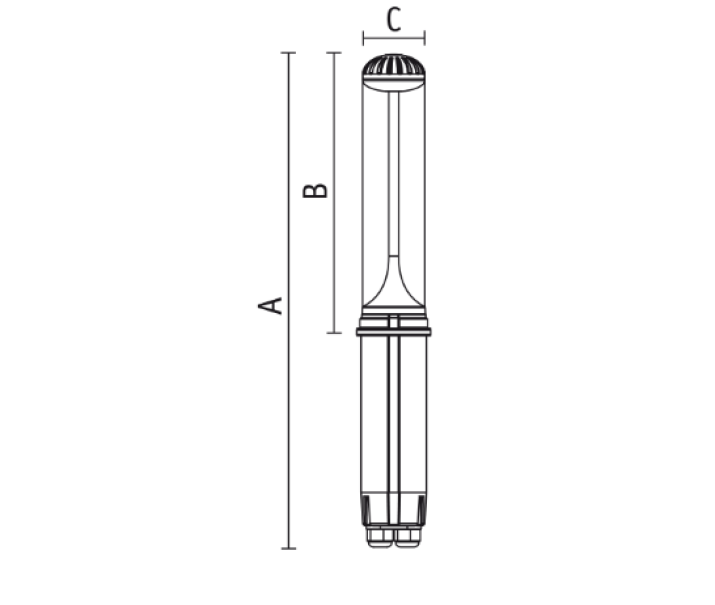 Lampade led da palo Goccia Illuminazione I-Mago 7,5W 4000K antracite - 5510AN4K 02