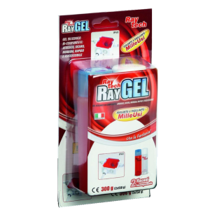 Gel siliconico bicomponente raytech rosso 2pz - raygel300r-bl