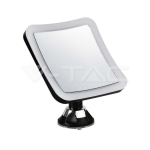 Specchio led da tavolo  3.2w 6400k nero vt-7573 - 6630