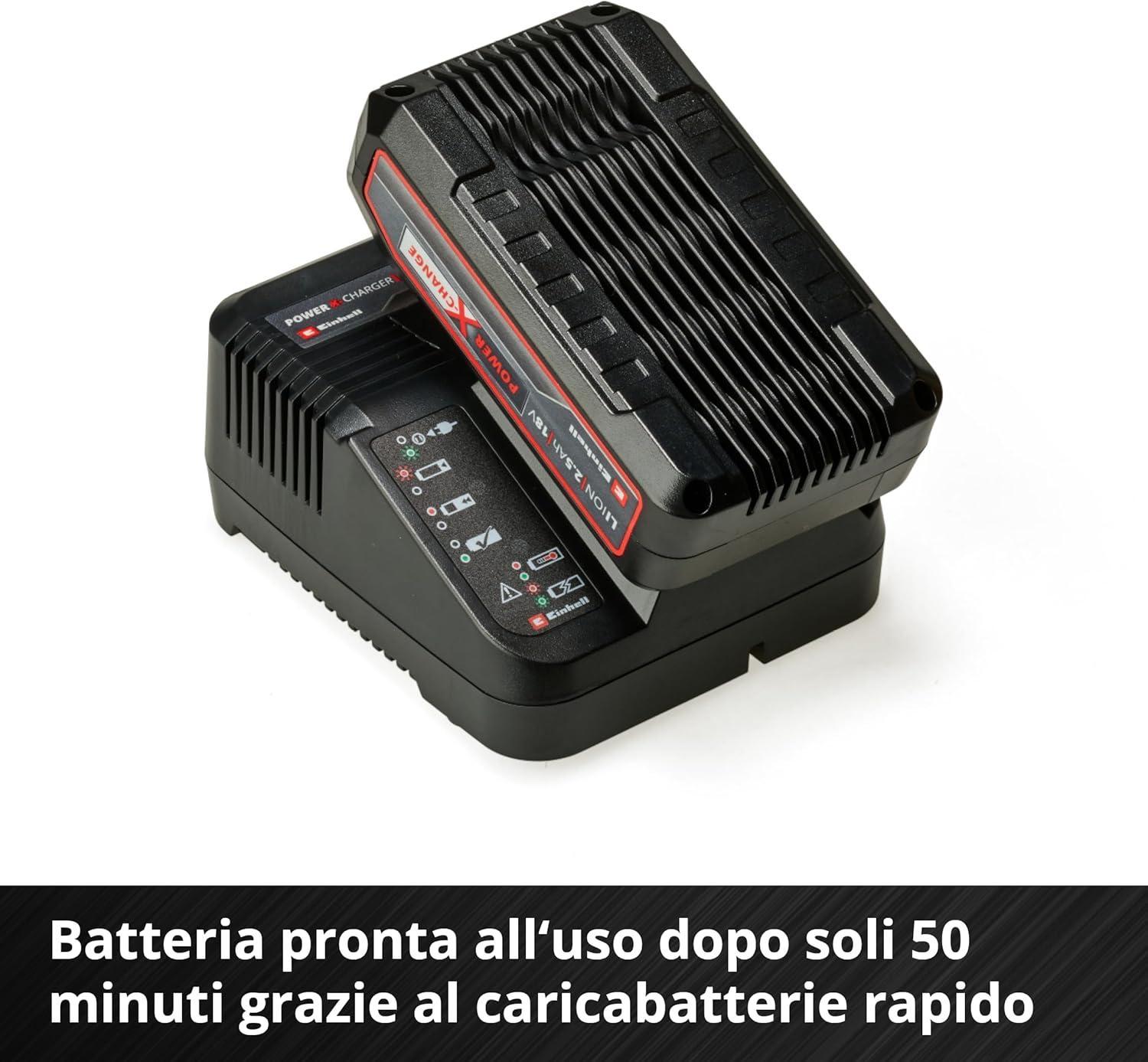 Kit batteria e caricabatteria Einhell 5.2Ah 3A 36V - 4512147 05