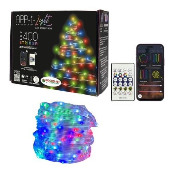 Luci led smart RGB Giocoplast 400 luci da 20m trasparente - 14124396 01