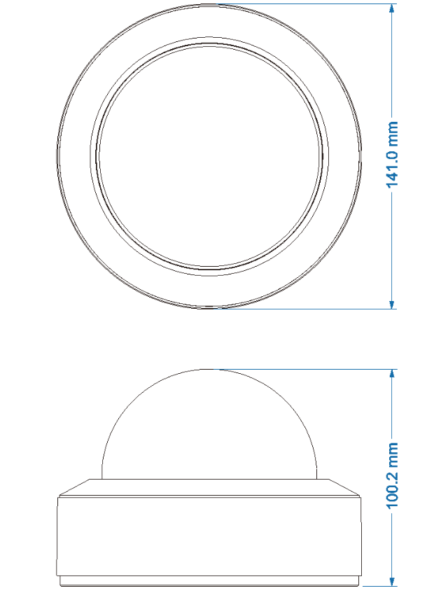 Telecamera IP dome Vimar Elvox CCTV 840W 3840x2160p bianco - 4622.2812FKA 02