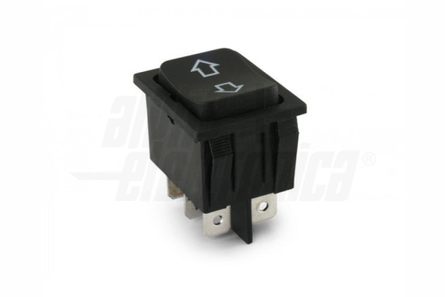 Interruttore a bilanciere Alpha Elettronica 2P 15-20A nero - 320-013 01