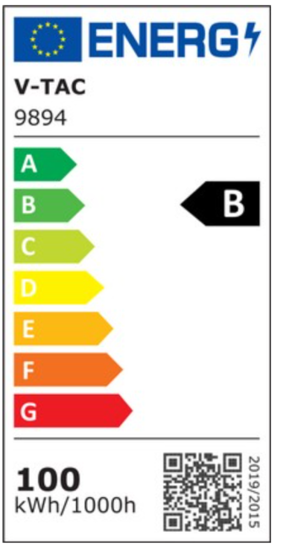 Proiettore led V-tac 100W 4000K nero VT-44105 - 9894 06