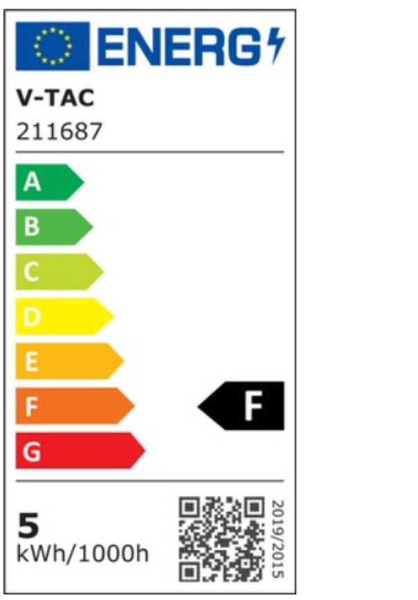 Lampadina led PAR16 V-tac attacco GU10 4.5W 6500K VT-1975 - 211687 06