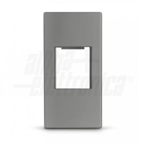 Adattatore keystone compatibile con bticino matixgo  1 modulo grigio - 96-500-18