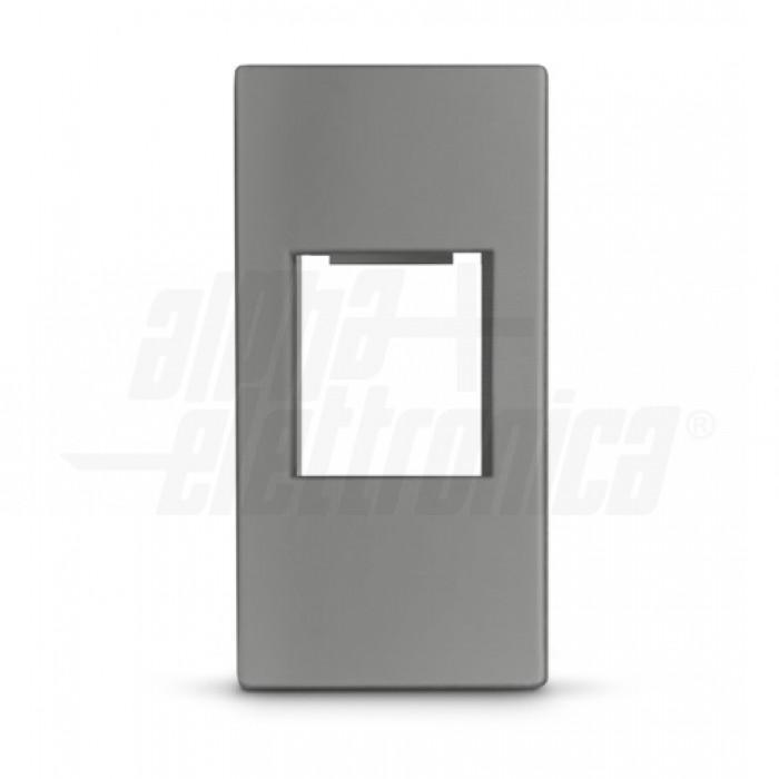 Adattatore keystone compatibile con Bticino MatixGo Alpha Elettronica 1 modulo grigio - 96-500-18 01