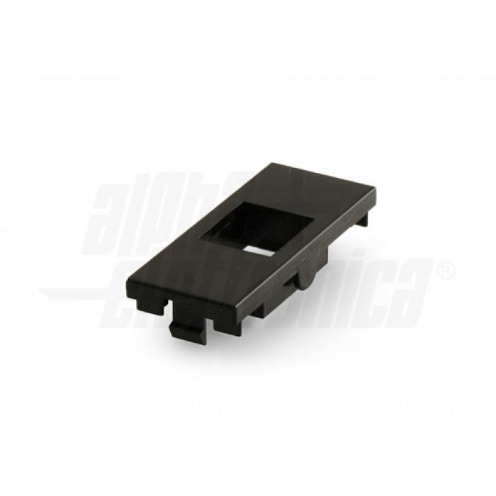 Adattatore keystone compatibile con Vimar Linea Alpha Elettronica 1 modulo nero - 96-800-11 02