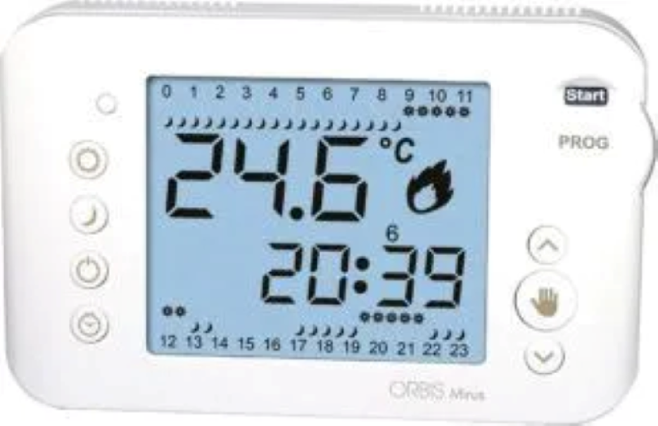 Cronotermostato digitale Orbis Mirus 10A bianco - OB324700 01