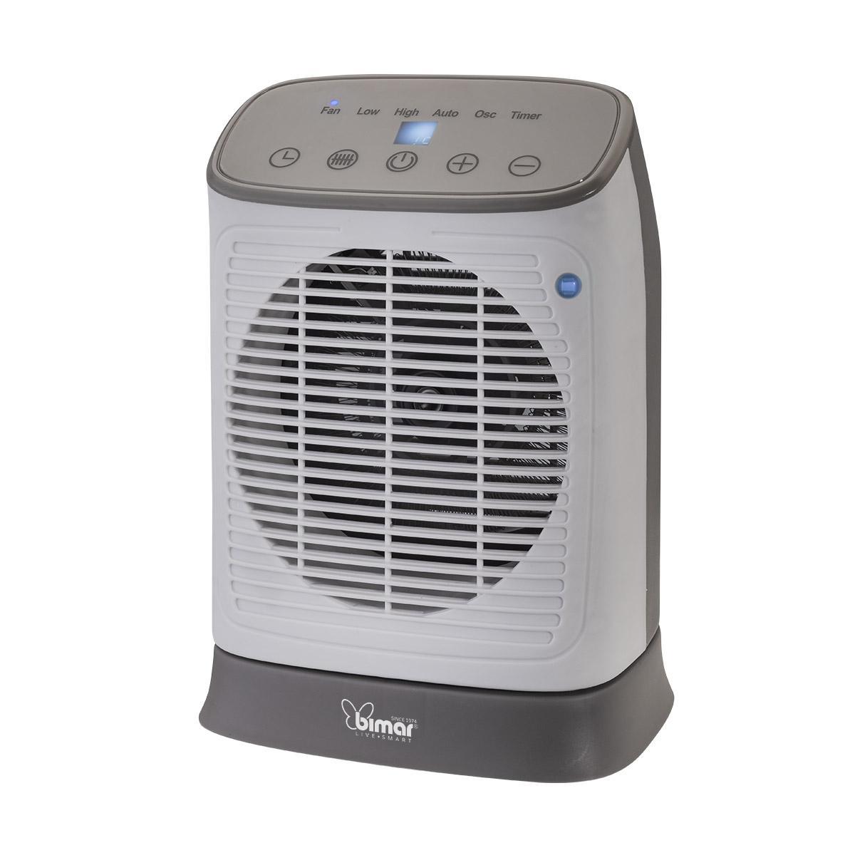 Termoventilatore oscillante wifi Bimar 1800-2000W grigio - HF210 01