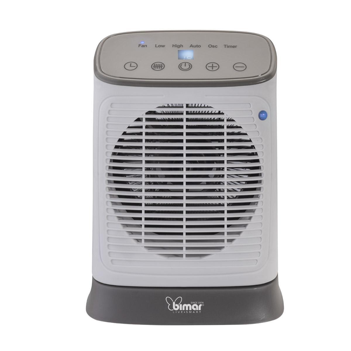 Termoventilatore oscillante wifi Bimar 1800-2000W grigio - HF210 02