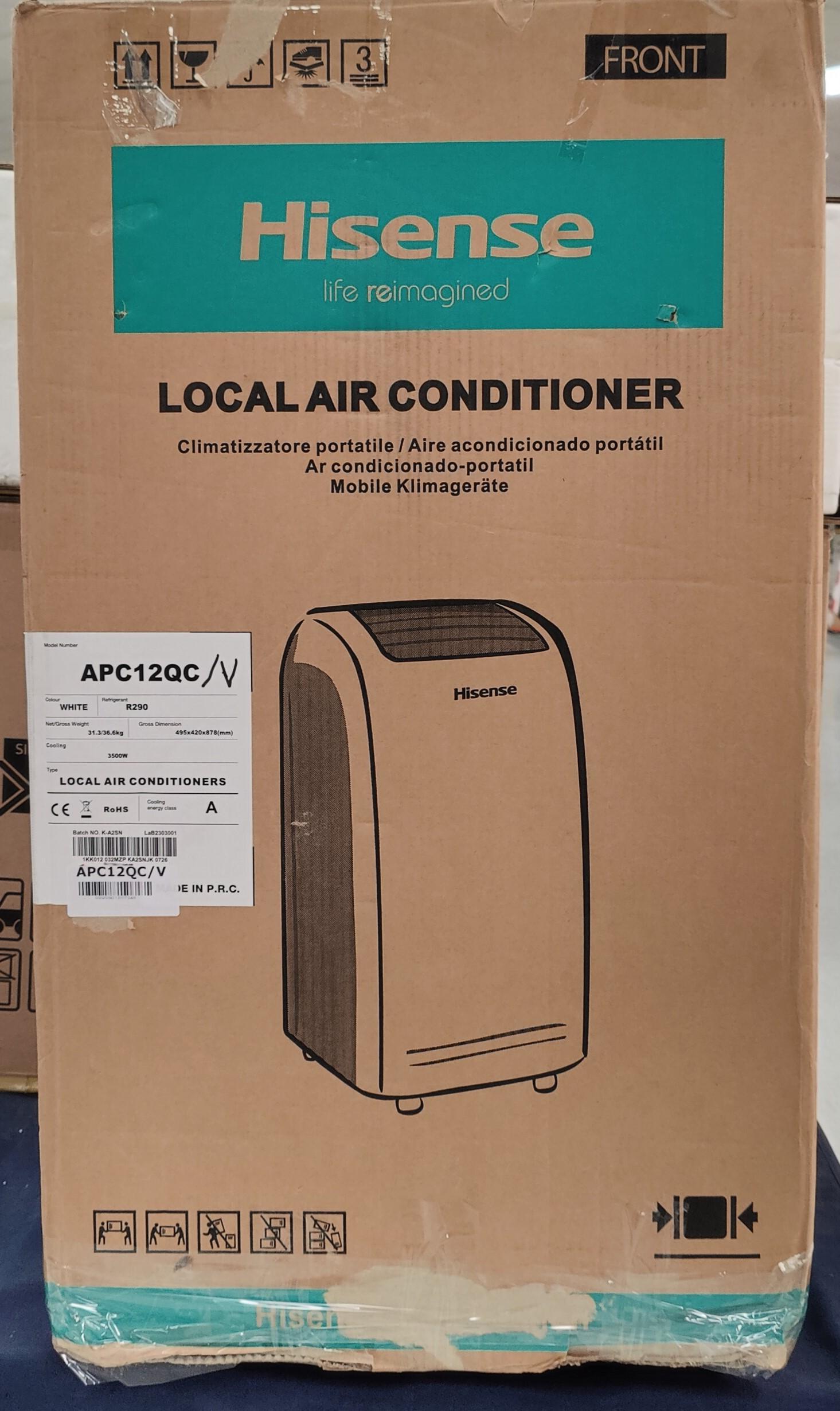 Condizionatore portatile Hisense 12000BTU solo freddo bianco - APC12QC 03