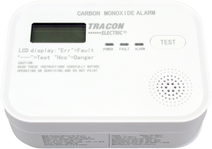 Rilevatore monossido di carbonio Tracon a batteria - CO218A 03