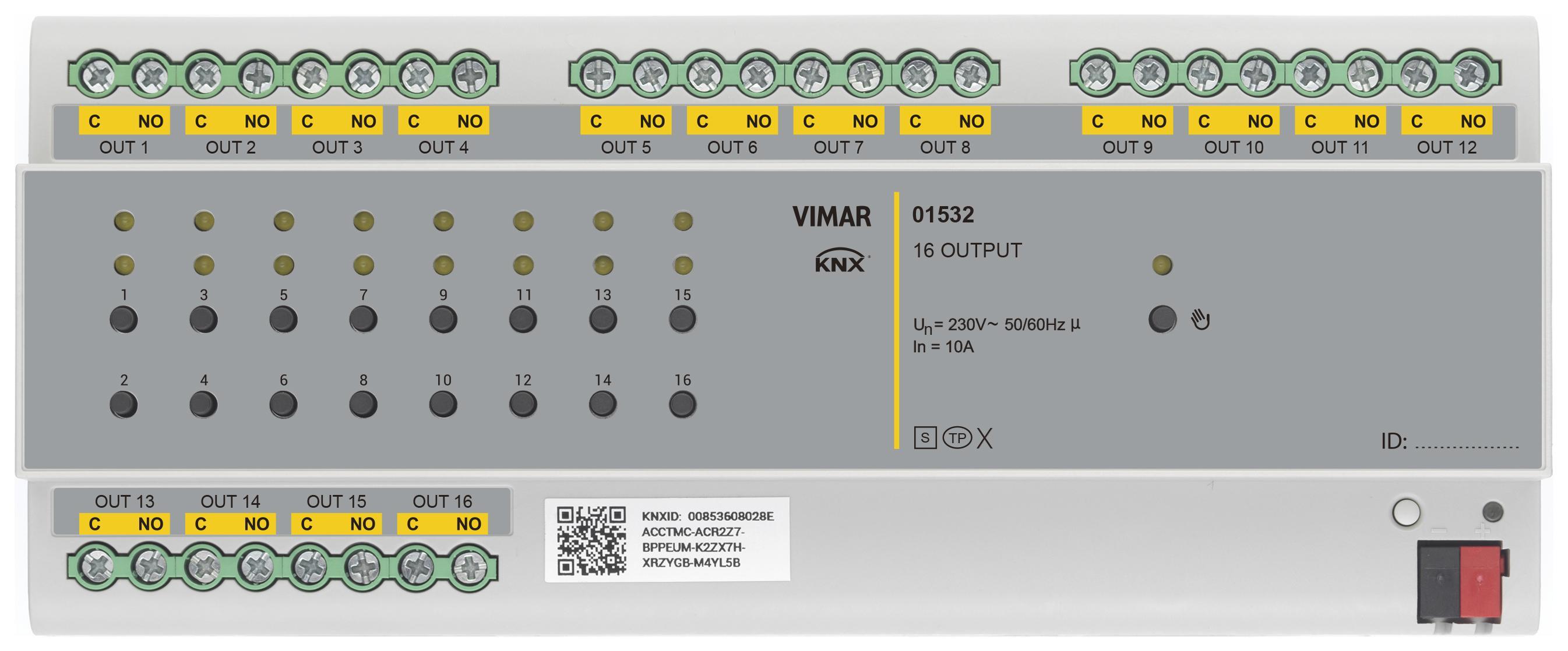 Attuatore per sistema bus Vimar 12 moduli 10A - 01532 01